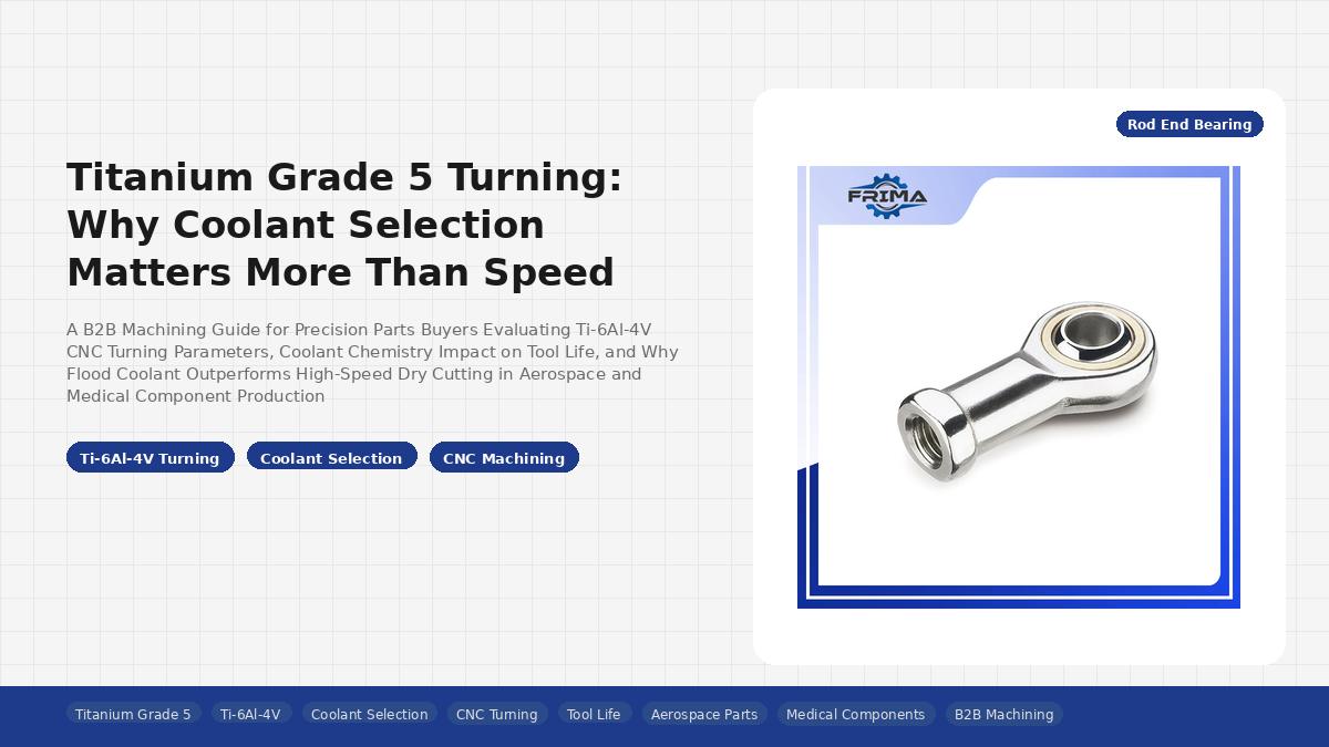 Titanium Grade 5 Turning: Why Coolant Selection Matters More Than Speed