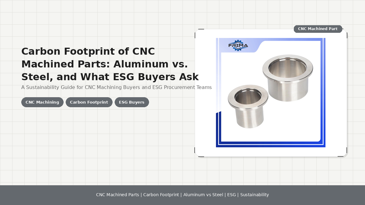 Carbon Footprint of CNC Machined Parts: Aluminum vs. Steel, and What ESG Buyers Ask