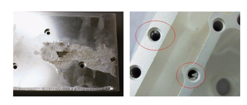 Décollement du placage sur des pièces usinées CNC