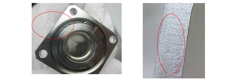 Bulles de placage sur les pièces usinées CNC