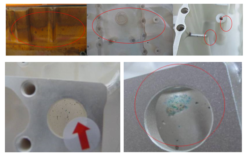 Oxydation après placage sur des pièces usinées CNC