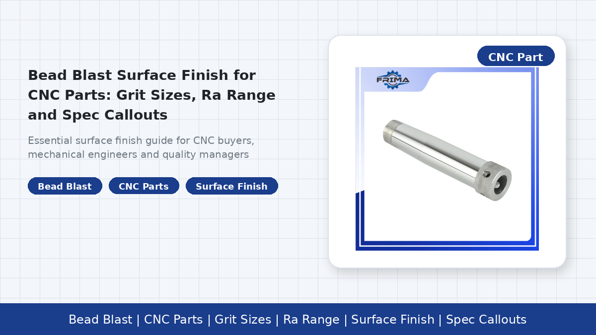 Finition de surface par microbillage pour pièces CNC : granulométrie, plage Ra et spécifications