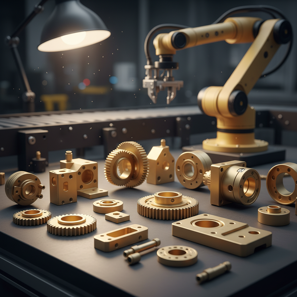 Brass Cnc Parts For Industrial Automation And Robotics