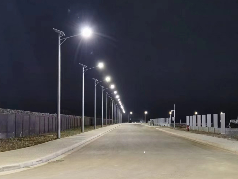 356pcs 8m 100w Solar Street Light in Ethiopia