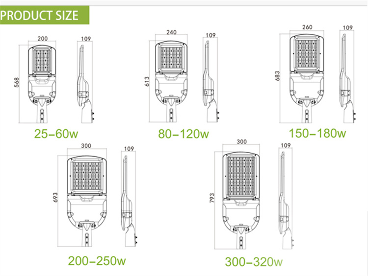 5years Warranty 100W 150W 200W 300W Smart LED Stre2