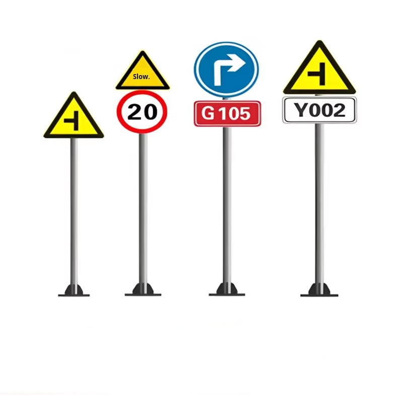 Customizable 3M 6M 8M 10M Reflective Traffic Safety Warning Signs Board Customizable Traffic Sign Pole (6).jpg