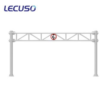 Steel Traffic Driveway Poles Highway LED Gantry Frame with Hot Dip Galvanized Finish