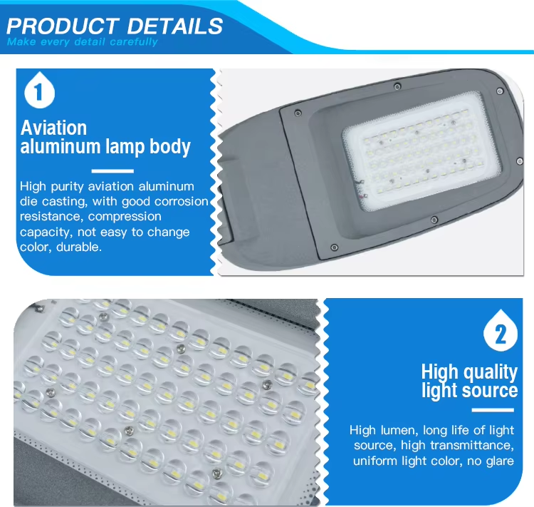 50W 150W 100W 180W 200W Manufacturer Waterproof Ip66 SMD Aluminium Led Modules Street Light detial (2)