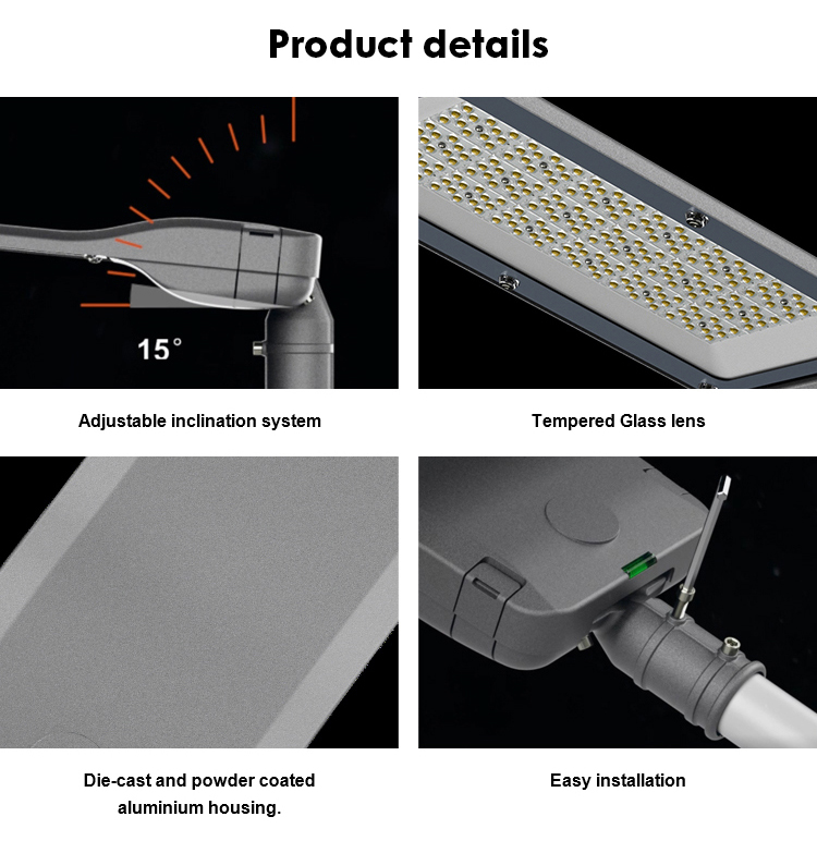 High Lumen Wholesale Outdoor New 50w 100w 150w 200w Electric Led Street Light detail (6)