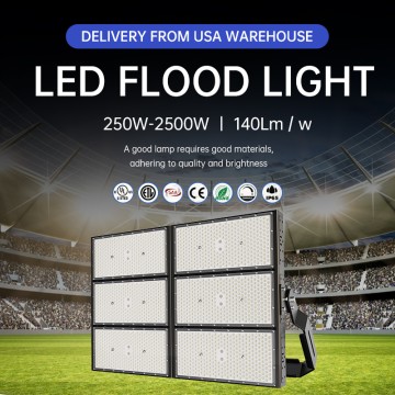 LECUSO Outdoor IP66 High Mast LED Solar Flood Light 50W-300W Projectors Module SMD LED