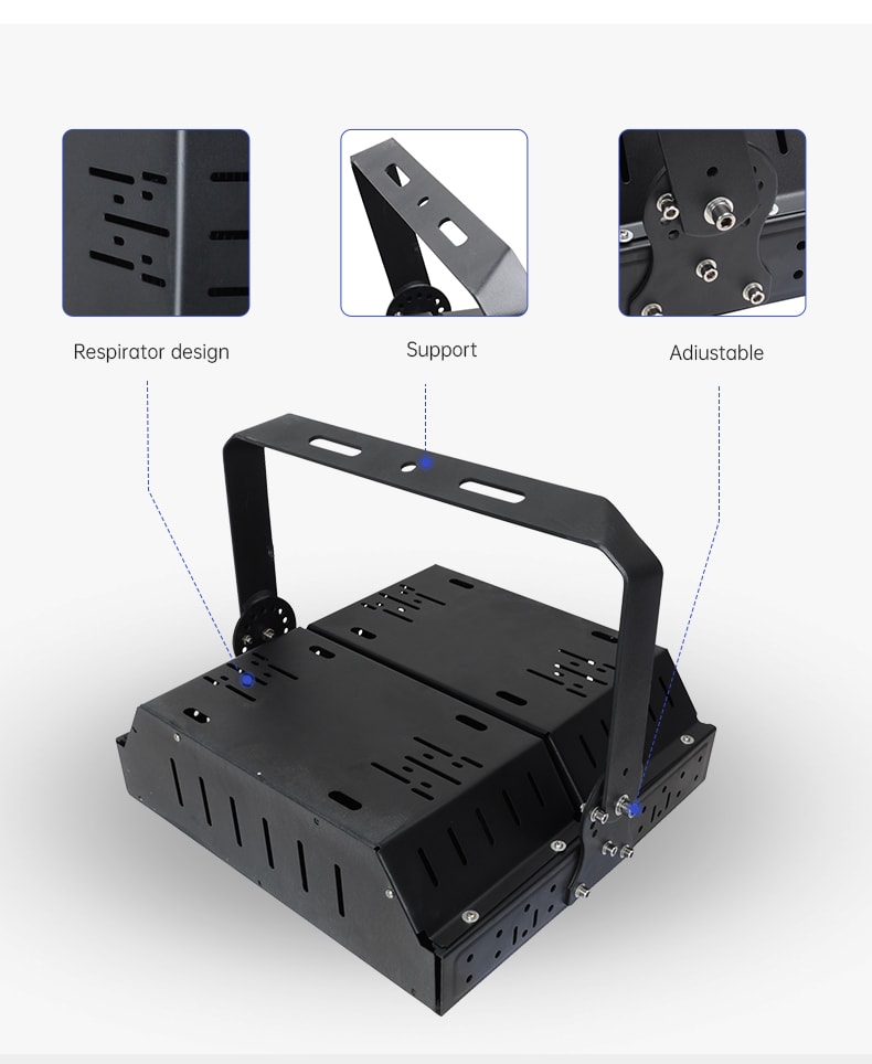 LECUSO Foco solar LED de mástil alto para exteriores IP66, módulo proyector de 50W-300W, LED SMD, detalles (2)