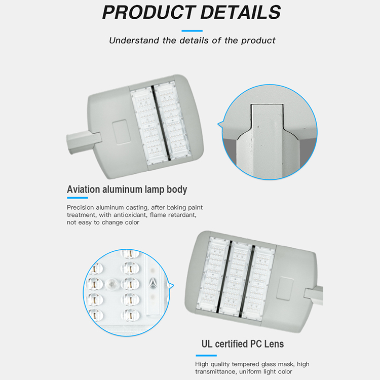 Manufacturer Waterproof Ip66 100w 150w 200w 250w 300w 350w SMD Aluminium Housing Street Light Led Modules Outdoor detial (6)