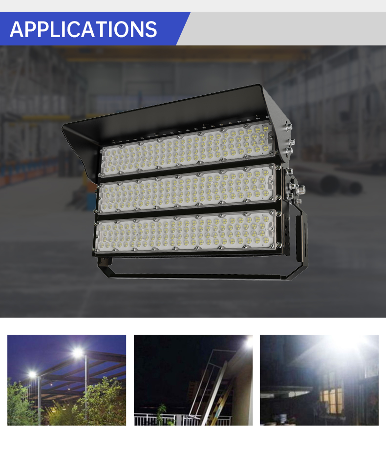 Farola solar moderna de ABS súper brillante para exteriores de 90W 100W 120W 150W, foco LED solar (7)