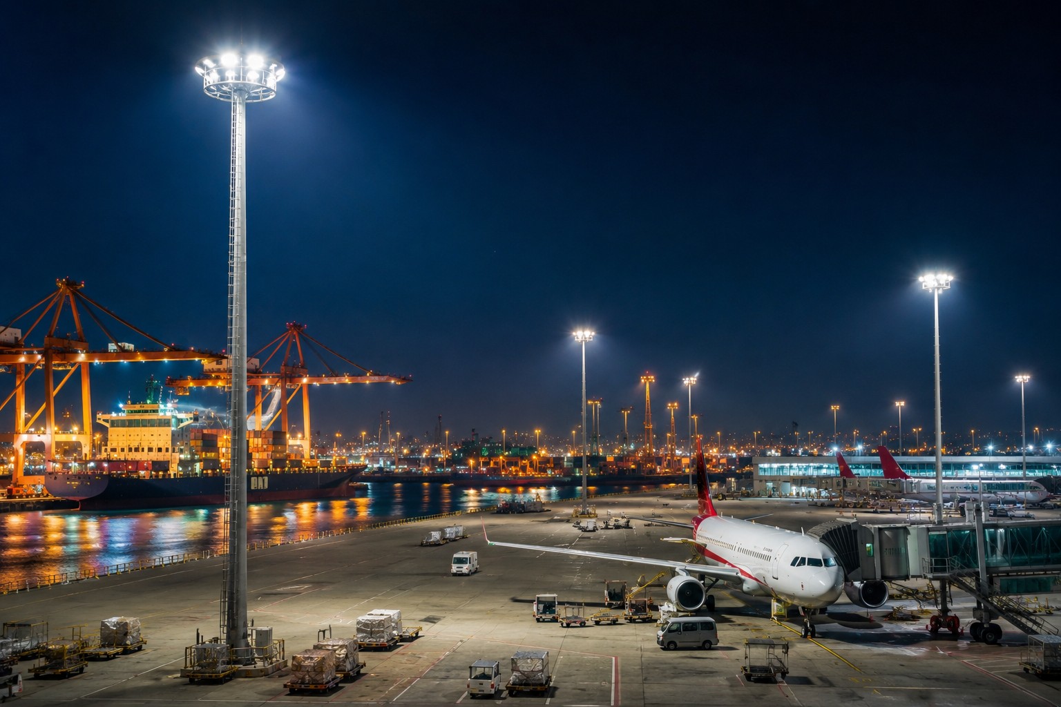 Airport and Port High Mast Lighting