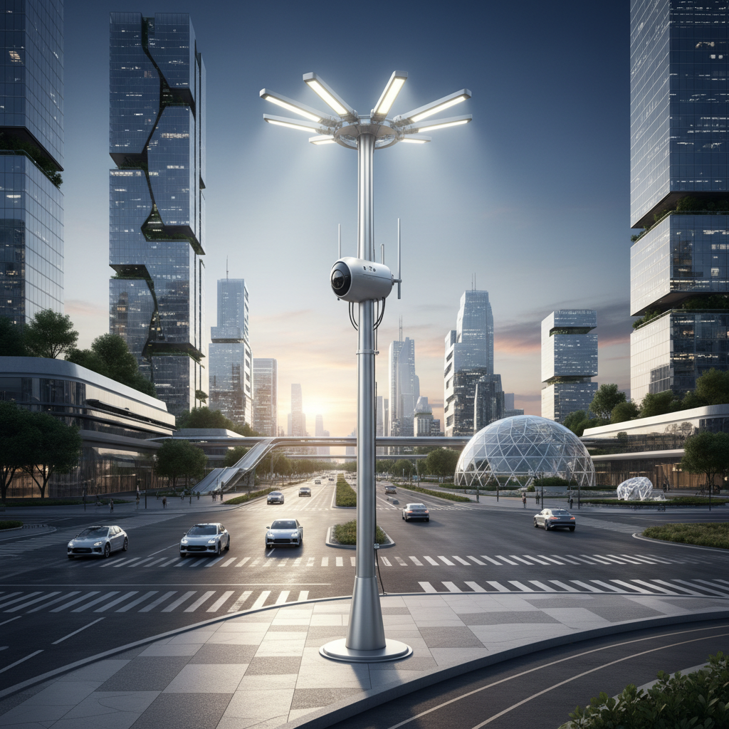 10m Pole Led Street Light For Smart City Infrastructure