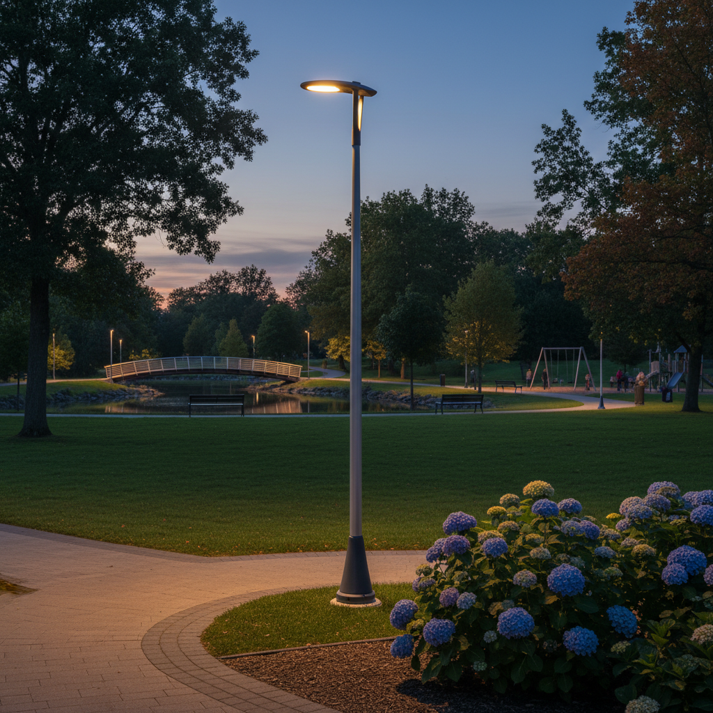 3m Lighting Pole For Public Parks And Gardens