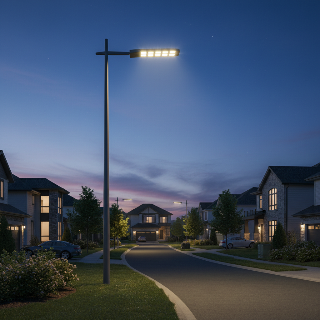 10m Pole Led Street Light For Residential Communities