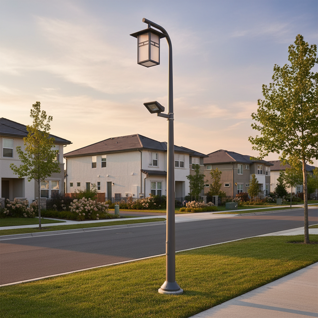 Separate Light Pole For Residential Communities