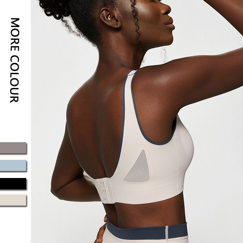 Customized breathable mesh Buckle Yoga Bra manufacturers