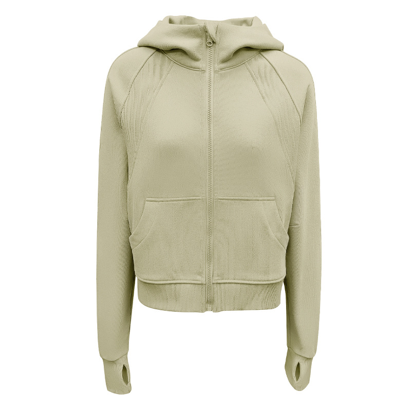 Customized Manufacturer Casual Sport with Pocket Zip Hoodie