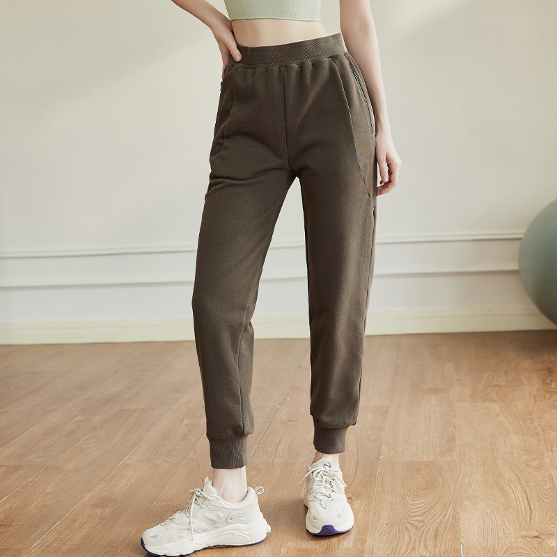 Custom Manufacturer Relaxed Casual Drawstring Zipper Pocket Jogger Pants