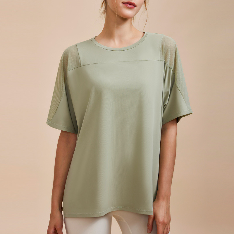 Mesh Sheer Outdoor Casual Running Short Sleeve T-Shirt