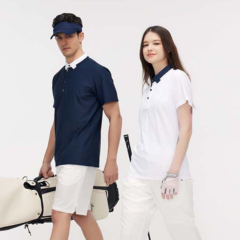 Quick-drying Golf sports tennis clothing high-stretch breathable polo shirt
