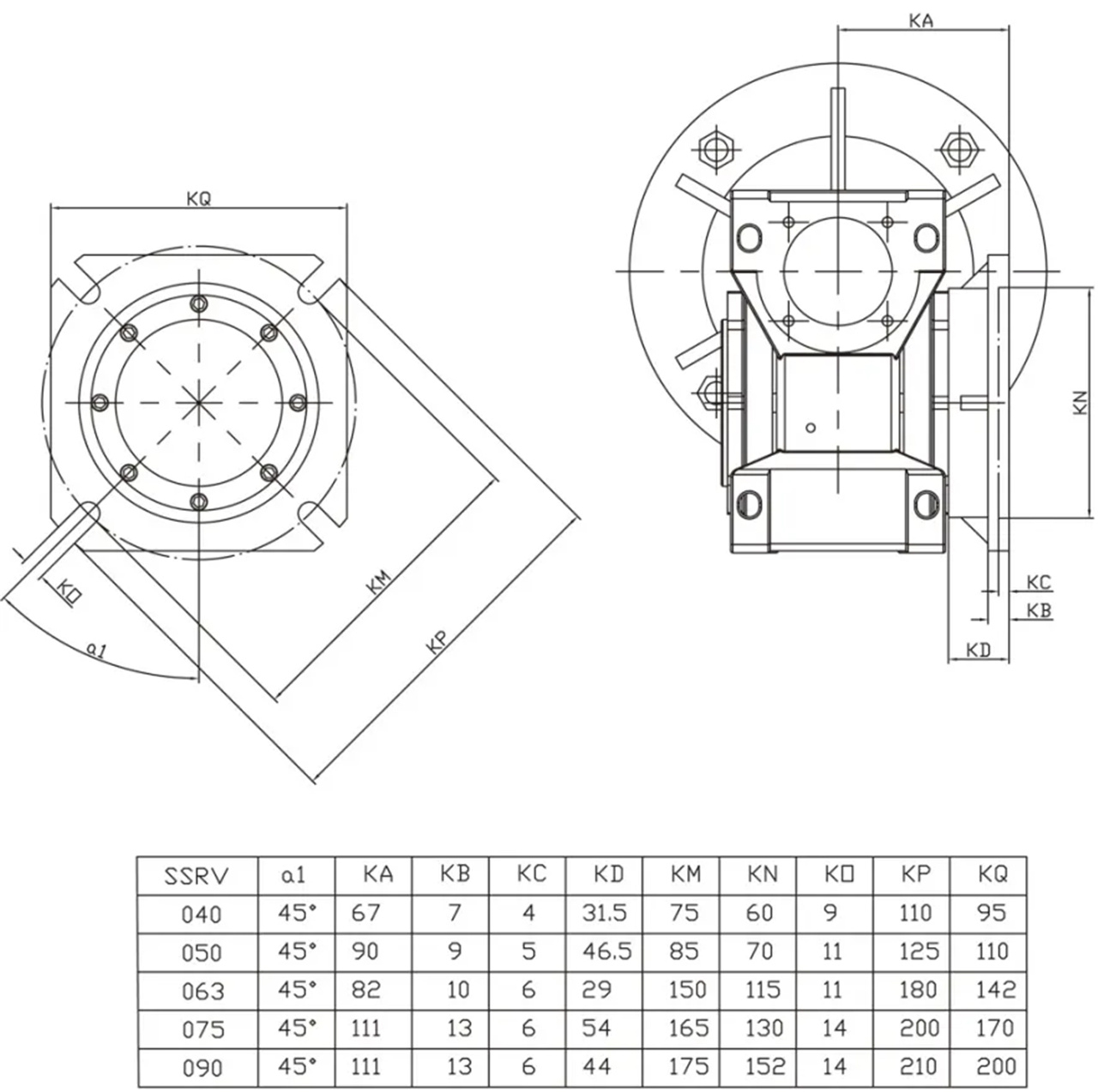 SSRV Series Stainless Steel Worm Gearbox Reducer (2)