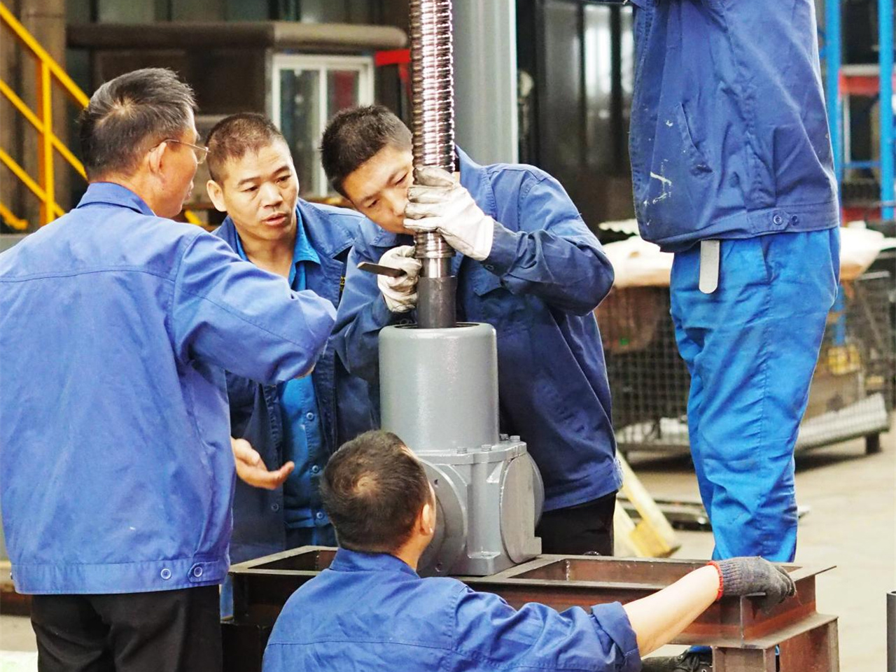 SWL Screw Jack Gearbox for Jump Form Construction Lifting (4)