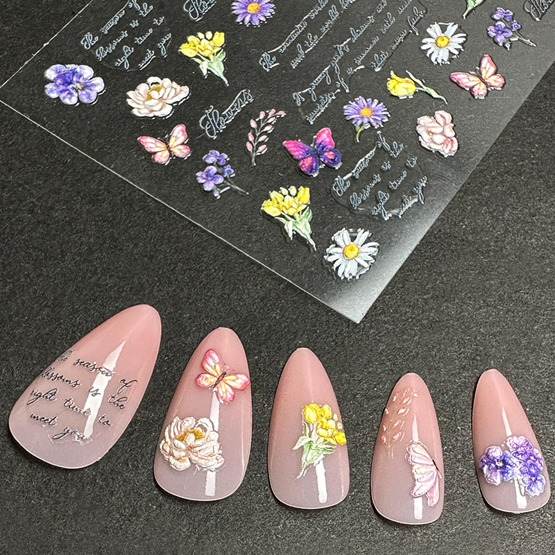 Factory Direct Wholesale 5D Embossed Floral & Butterfly Nail Art Stickers (3).jpg