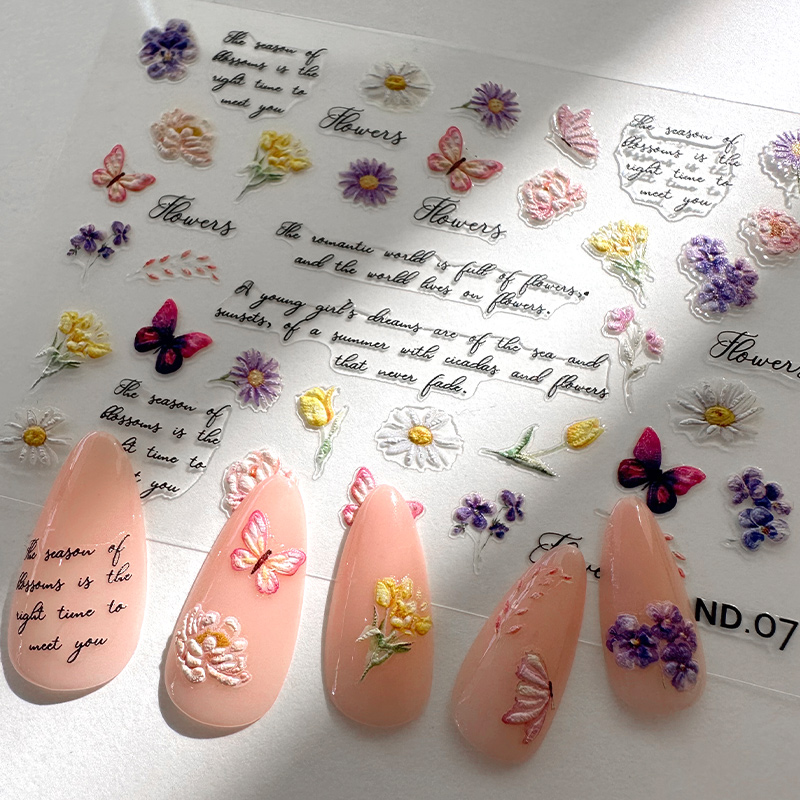 Factory Direct Wholesale 5D Embossed Floral & Butterfly Nail Art Stickers (6).jpg