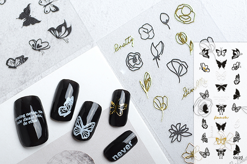 3D Butterfly Nail Art Stickers