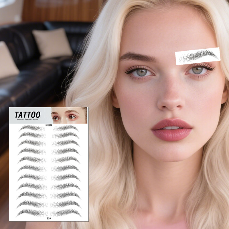 Wholesale Waterproof Natural Eyebrow Temporary Tattoo Stickers