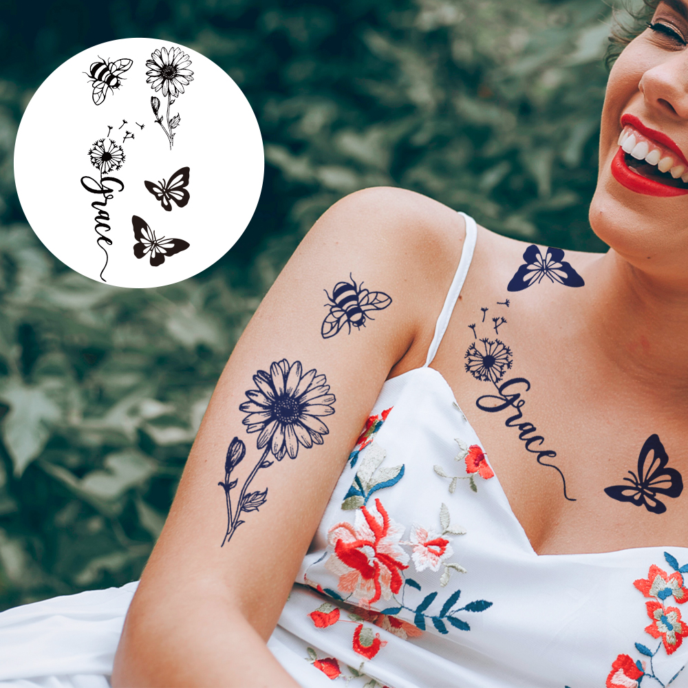 Wholesale Animal Designs Semi-Permanent Tattoos Waterproof & Long-Lasting