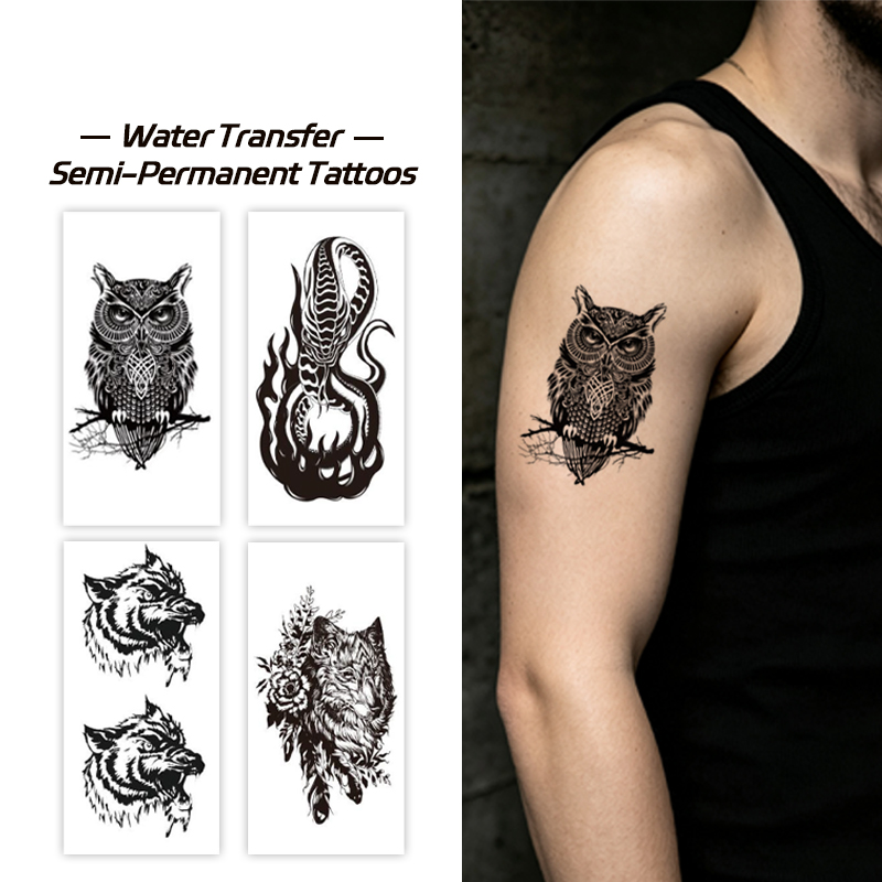 Custom China Water Transfer Tattoo Stickers - Wild Animal Gothic Designs from Trusted Suppliers & Factory