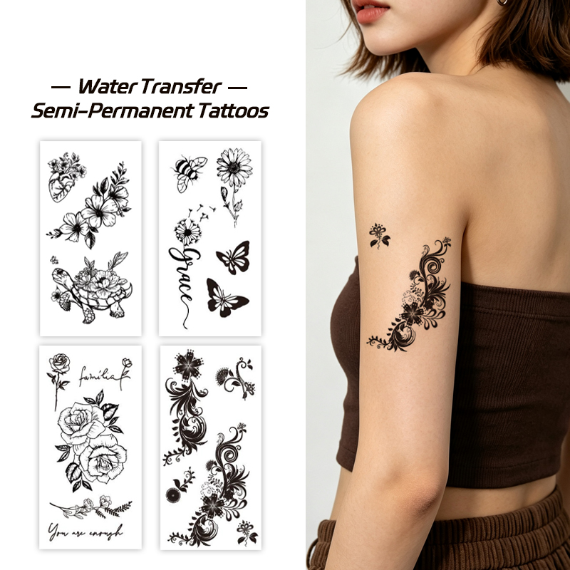 Bulk Custom OEM Swirl Scroll Floral Butterfly Vintage Cursive Quote Collection Supplies