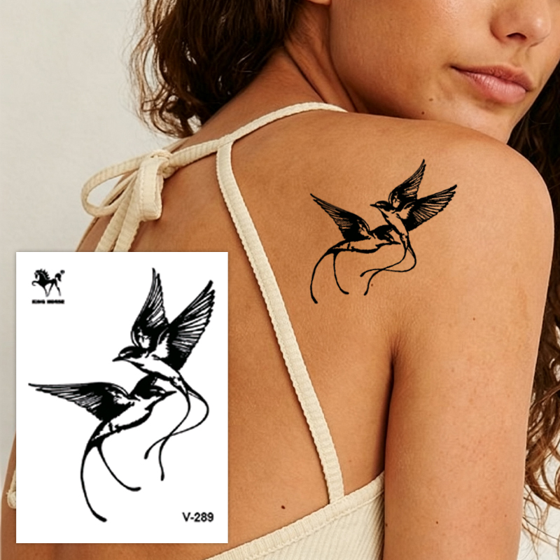 B2B Eagle Swallow Phoenix Bird Totem Tattoo Collection