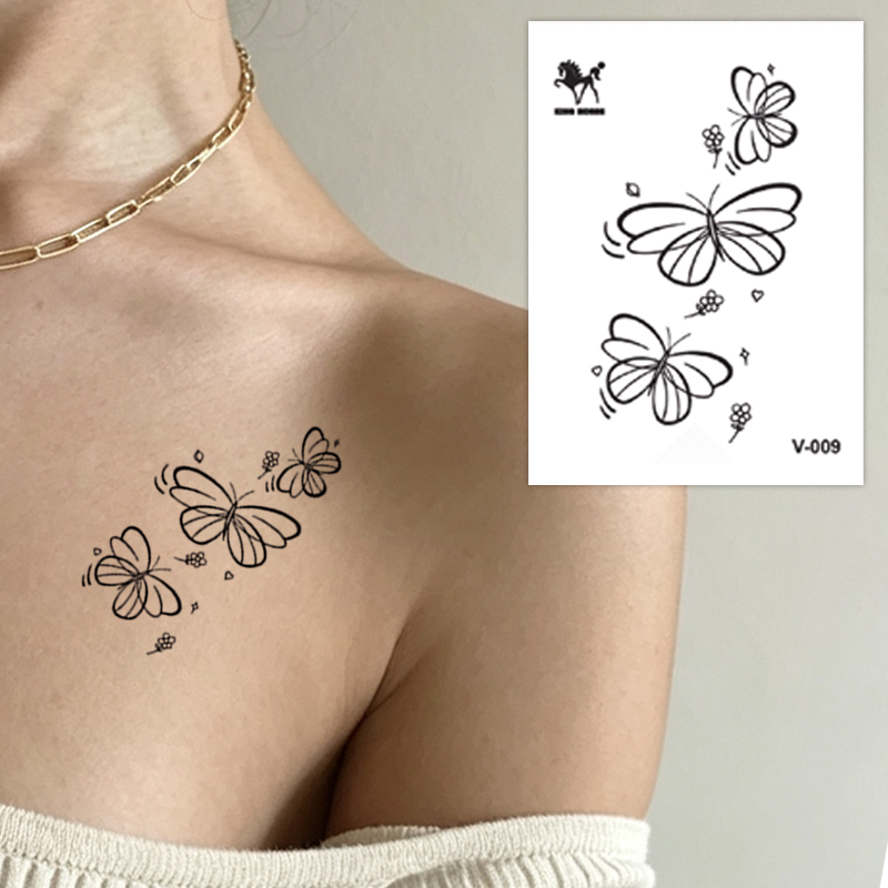 Wholesale Fire Butterfly & Star Art Tattoo Collection