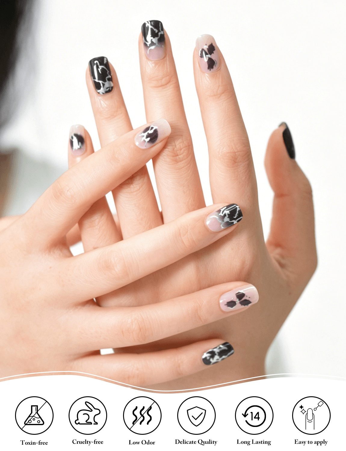 4 OEM Black Butterfly Marble Gradient Semi-Cured Gel Nail Strips.png