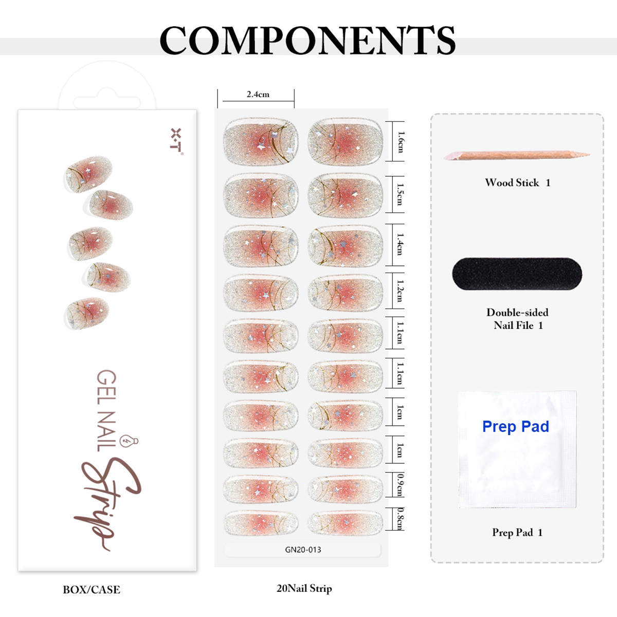OEM Pink Glitter Star Gradient Semi-Cured Gel Nail Strips (2).jpg