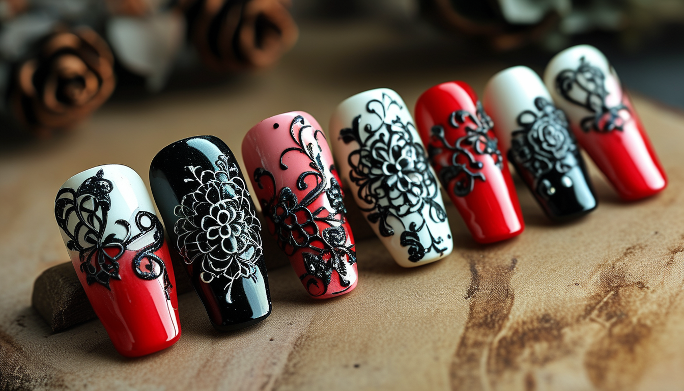 Gothic Nail Stickers For Fast Fashion Retail Beauty Collections