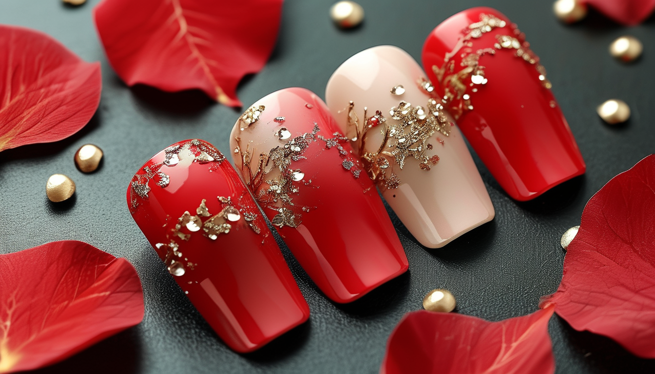 Red Nails Design For Promotional Gifts At Beauty Events