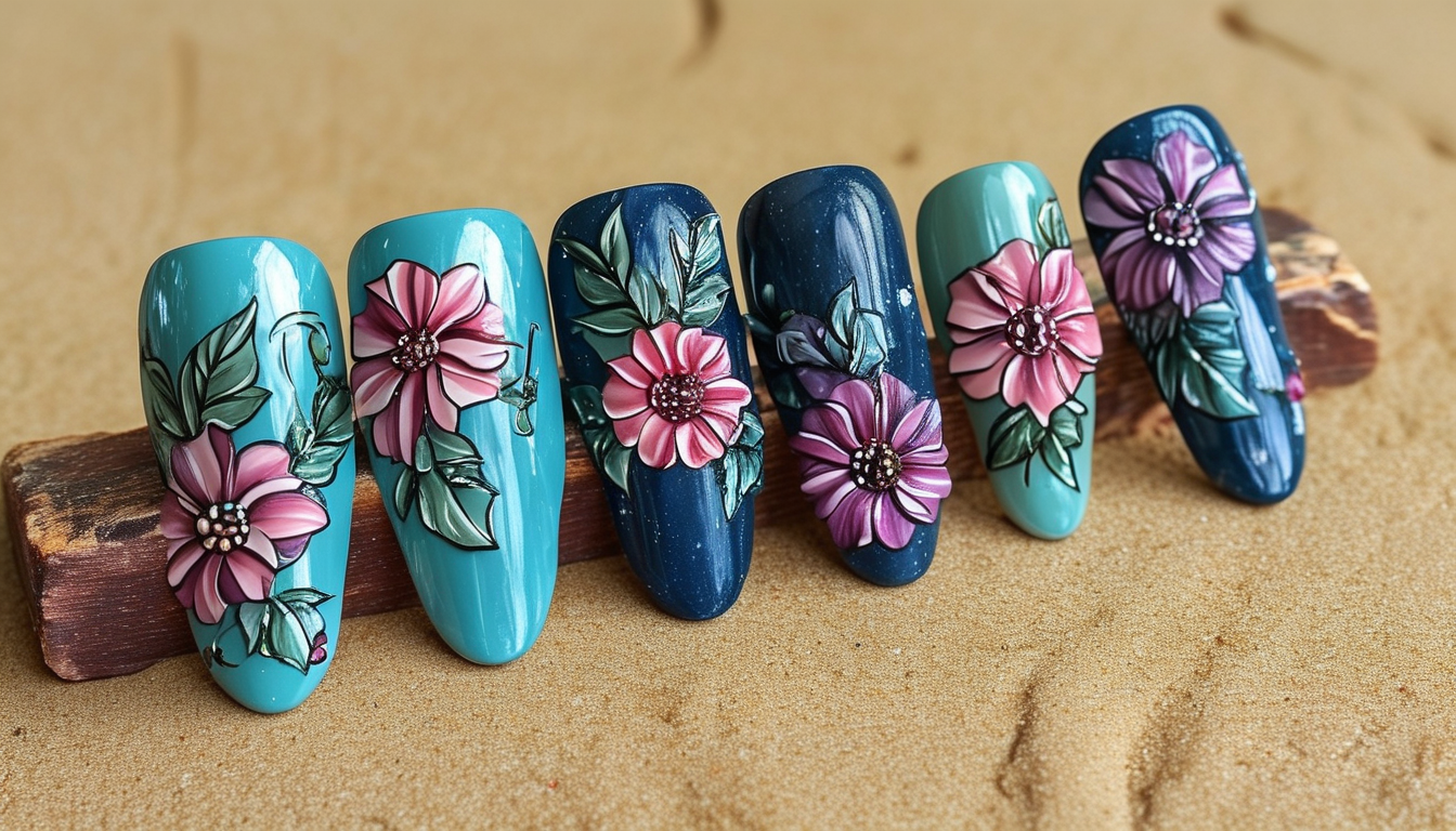 Gothic Nail Stickers For Summer Beach Music Festival Accessories