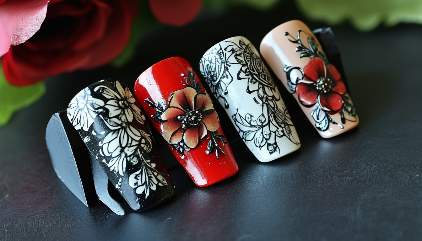 Gothic Nail Stickers For Custom Cosmetic Brand Private Labeling