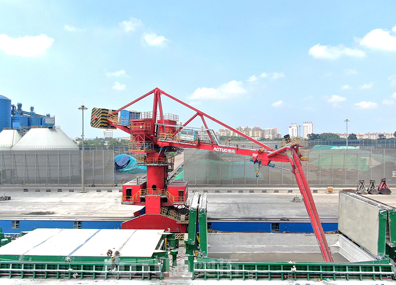 Hainan Yangpu Rail-Mounted Screw Ship Unloader