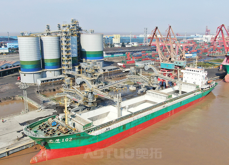Ningbo Zhenhai Rail-Mounted Screw Ship Unloader