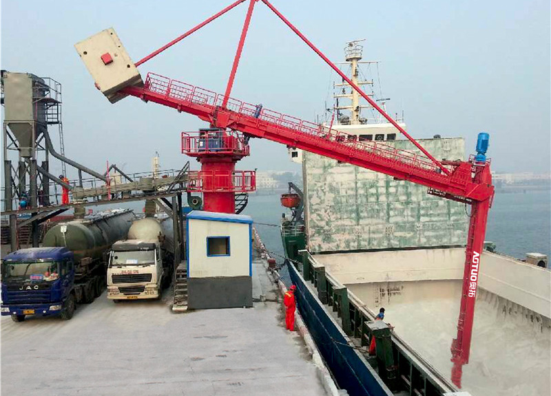 Yantai Changshengyuan Cement Fixed Screw Ship Unloader