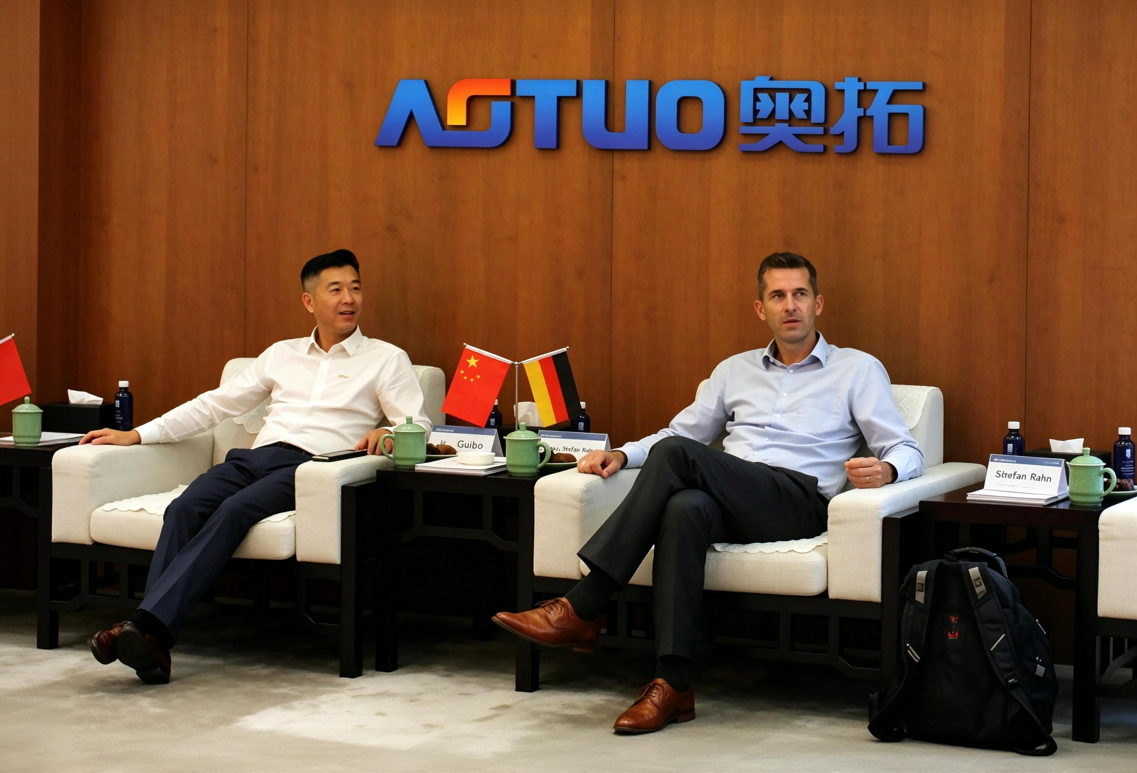 A Delegation of IBAU HAMBURG from Germany to AOTUO for New Cooperation in Dry Bulk Material Handling