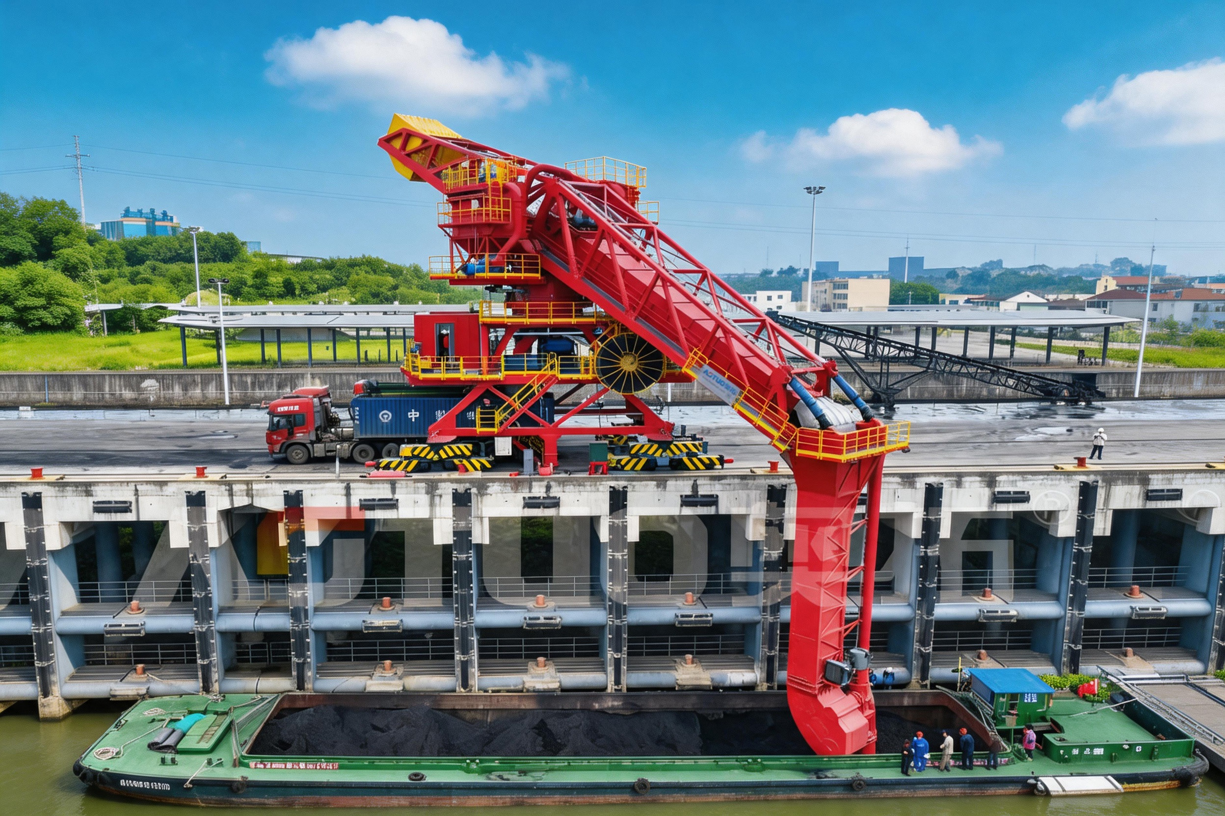 Shaoxing Shengzhou Port Continuous Environment-friendly Multi-Material Ship Unloader