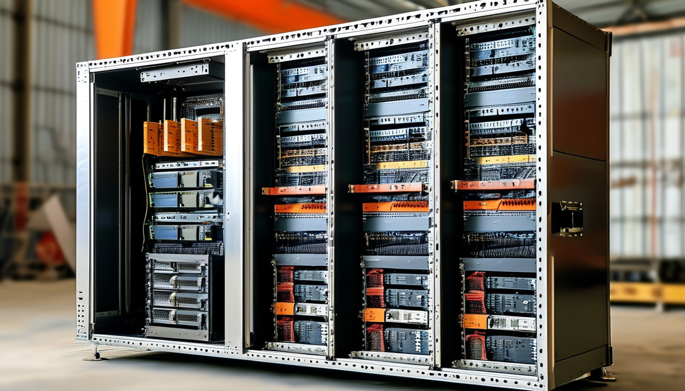 Conveyor Construction Equipment For Telecom Server Rack Enclosure Hardware Installation